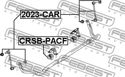 Febest CRSB-PACF - Dəstək kol, stabilizator furqanavto.az