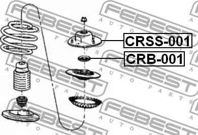 Febest CRSS-001 - Üst Strut Montajı furqanavto.az