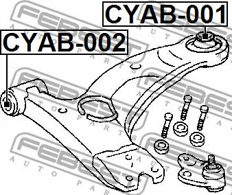 Febest CYAB-002 - Nəzarət Kolu / Arxa Qol furqanavto.az