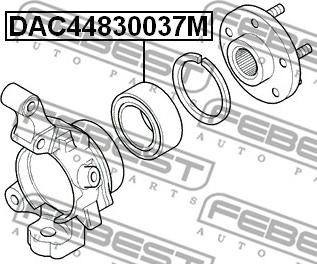 Febest DAC44830037M - Təkər yatağı furqanavto.az