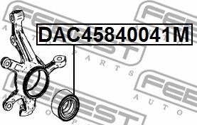 Febest DAC45840041M - Təkər yatağı furqanavto.az