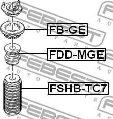 Febest FB-GE - Üst Strut Montajı furqanavto.az