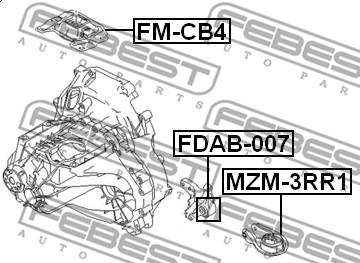 Febest FDAB-007 - Montaj, avtomatik transmissiya furqanavto.az