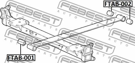 Febest FTAB-002 - Kolu, yarpaq bulaq furqanavto.az