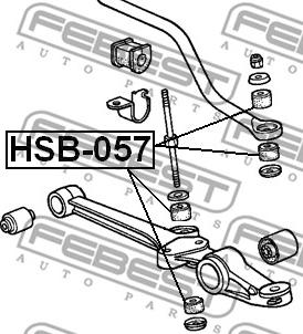 Febest HSB-057 - Qalstuk kolu furqanavto.az