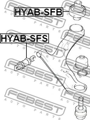 Febest HYAB-SFB - Nəzarət Kolu / Arxa Qol furqanavto.az