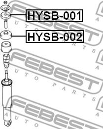 Febest HYSB-001 - Spacer Bush, amortizator furqanavto.az