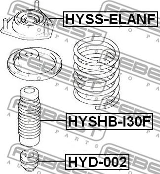 Febest HYSS-ELANF - Üst Strut Montajı furqanavto.az