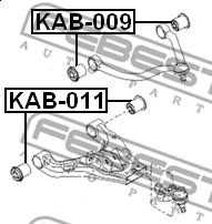 Febest KAB-011 - Nəzarət Kolu / Arxa Qol furqanavto.az