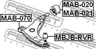 Febest MAB-020 - Nəzarət Kolu / Arxa Qol furqanavto.az