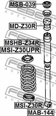 Febest MAB-144 - Spacer Bush, amortizator furqanavto.az