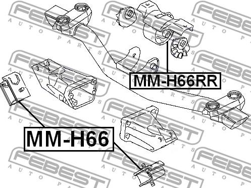 Febest MM-H66 - Tutacaq, mühərrik montajı furqanavto.az