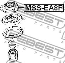 Febest MSS-EA8F - Üst Strut Montajı furqanavto.az