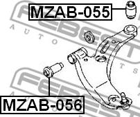 Febest MZAB-056 - Nəzarət Kolu / Arxa Qol furqanavto.az