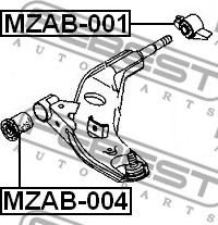 Febest MZAB-004 - Nəzarət Kolu / Arxa Qol furqanavto.az