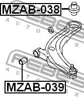 Febest MZAB-038 - Nəzarət Kolu / Arxa Qol furqanavto.az