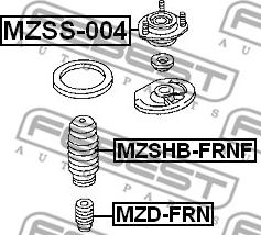 Febest MZSS-004 - Üst Strut Montajı furqanavto.az