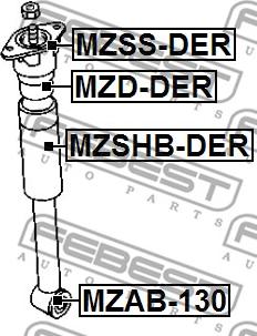 Febest MZSS-DER - Üst Strut Montajı furqanavto.az