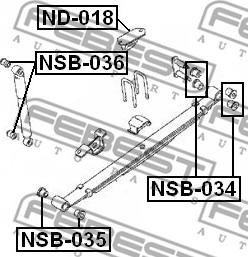 Febest NSB-035 - Kolu, yarpaq bulaq furqanavto.az