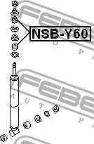 Febest NSB-Y60 - Spacer Bush, amortizator furqanavto.az