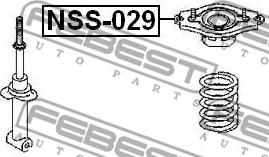 Febest NSS-029 - Üst Strut Montajı furqanavto.az