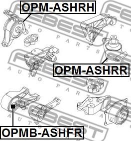 Febest OPM-ASHRR - Tutacaq, mühərrik montajı furqanavto.az