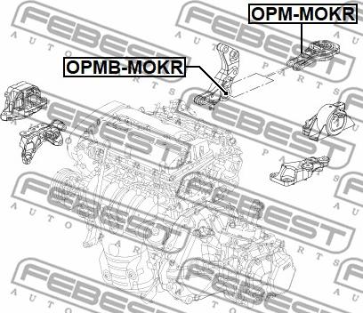 Febest OPM-MOKR - Tutacaq, mühərrik montajı furqanavto.az