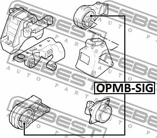 Febest OPMB-SIG - Tutacaq, mühərrik montajı furqanavto.az