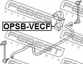 Febest OPSB-VECF - Dəstək kol, stabilizator furqanavto.az