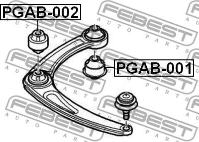 Febest PGAB-001 - Nəzarət Kolu / Arxa Qol furqanavto.az