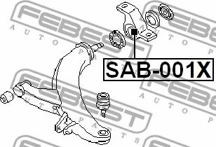 Febest SAB-001X - Nəzarət Kolu / Arxa Qol furqanavto.az