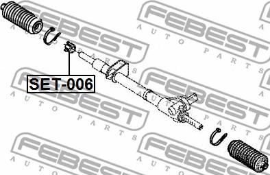 Febest SET-006 - Təmir dəsti, daxili bağlama çubuğu furqanavto.az