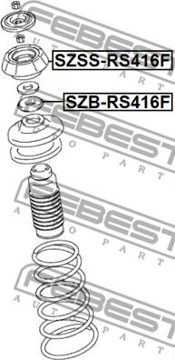 Febest SZSS-RS416F - Üst Strut Montajı furqanavto.az