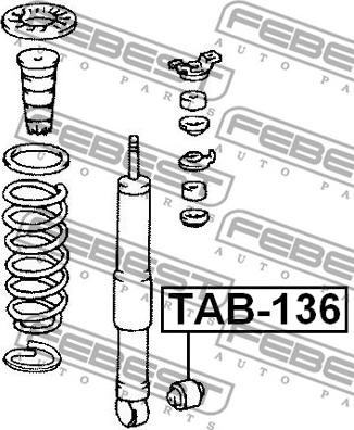 Febest TAB-136 - Bush, shock absorber furqanavto.az