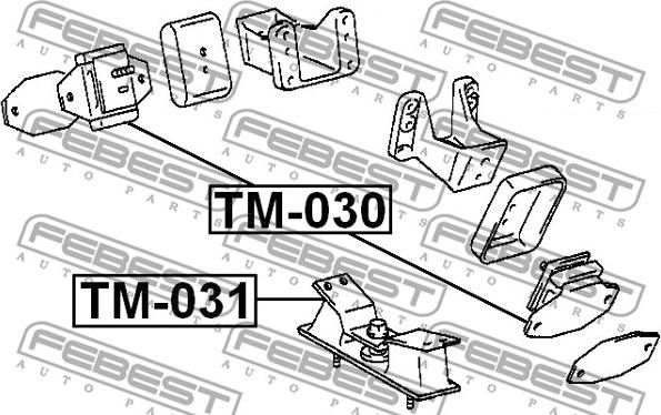 Febest TM-030 - Tutacaq, mühərrik montajı furqanavto.az