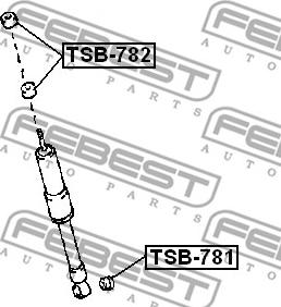 Febest TSB-782 - Spacer Bush, amortizator furqanavto.az