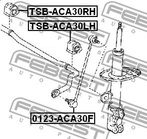 Febest TSB-ACA30RH - Dəstək kol, stabilizator furqanavto.az