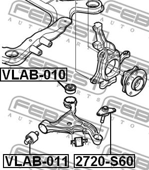 Febest VLAB-011 - Nəzarət Kolu / Arxa Qol furqanavto.az