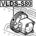 Febest VLDS-S80 - Kasnak, sükanın gücləndirici nasosu furqanavto.az