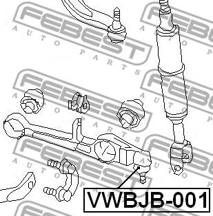 Febest VWBJB-001 - Təmir dəsti, top birləşməsi furqanavto.az