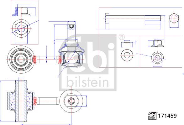 Febi Bilstein 184868 - Çubuq / Strut, stabilizator furqanavto.az