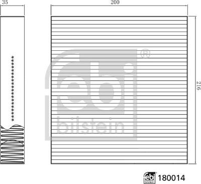 Febi Bilstein 180014 - Filtr, daxili hava furqanavto.az