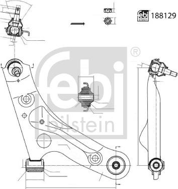 Febi Bilstein 188129 - Yolun idarəedici qolu furqanavto.az