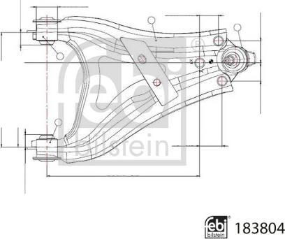 Febi Bilstein 183804 - Yolun idarəedici qolu furqanavto.az