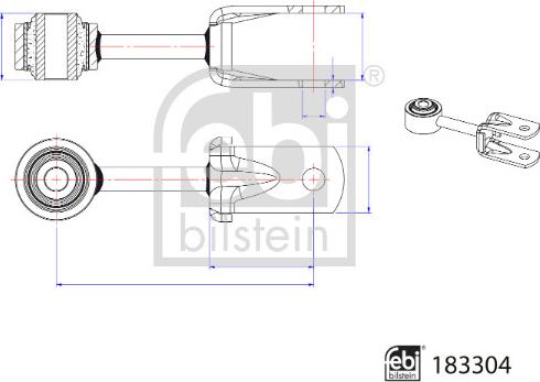 Febi Bilstein 183304 - Çubuq / Strut, stabilizator furqanavto.az