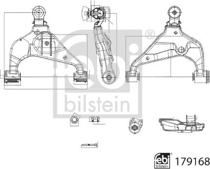 Febi Bilstein 179168 - Yolun idarəedici qolu furqanavto.az