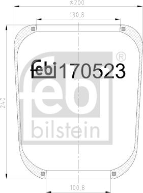 Febi Bilstein 170523 - Körük, pnevmatik asqı furqanavto.az