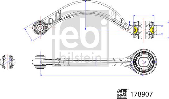 Febi Bilstein 178907 - Yolun idarəedici qolu furqanavto.az