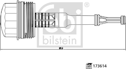 Febi Bilstein 173614 - Qapaq, yağ filtri korpusu www.furqanavto.az