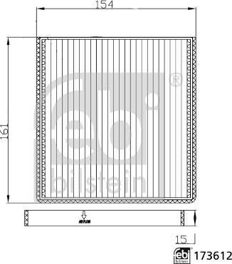 Febi Bilstein 173612 - Filtr, daxili hava furqanavto.az
